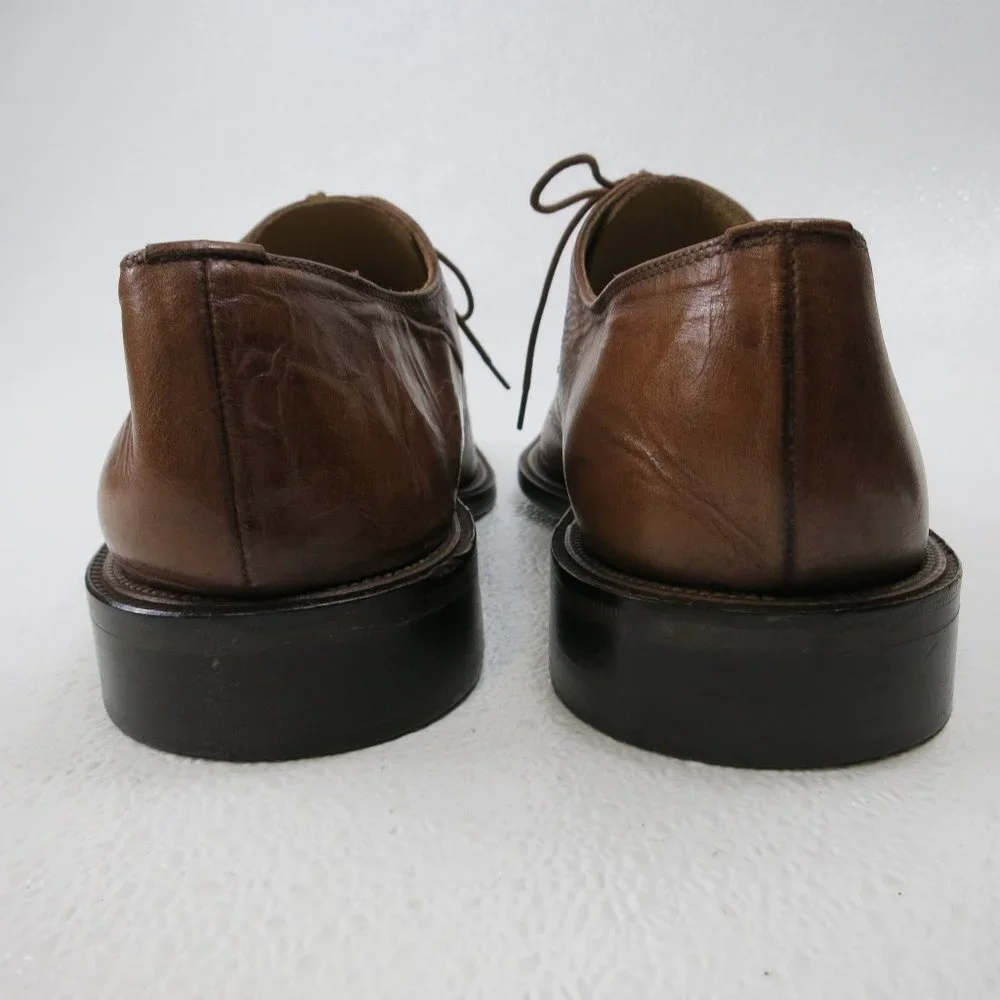 Mercanti Fiorentini Oil Tanned Leather Dress Fashion Oxfords Footwear Shoes 8 M